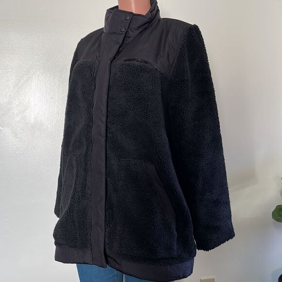 zuda Woven Trims Sherpa Jacket - Picture 4 of 6